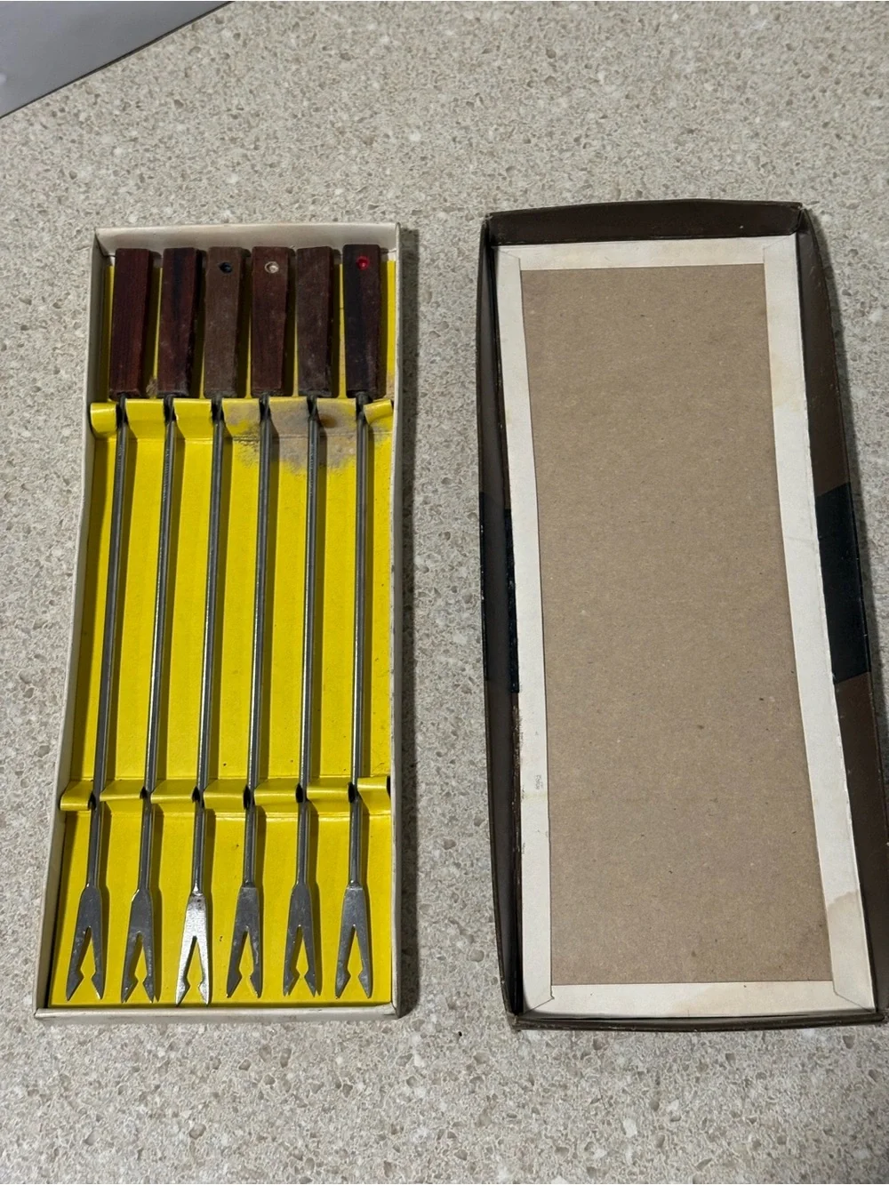 VTG 6-piece set of fondue forks, manufactured in Japan.